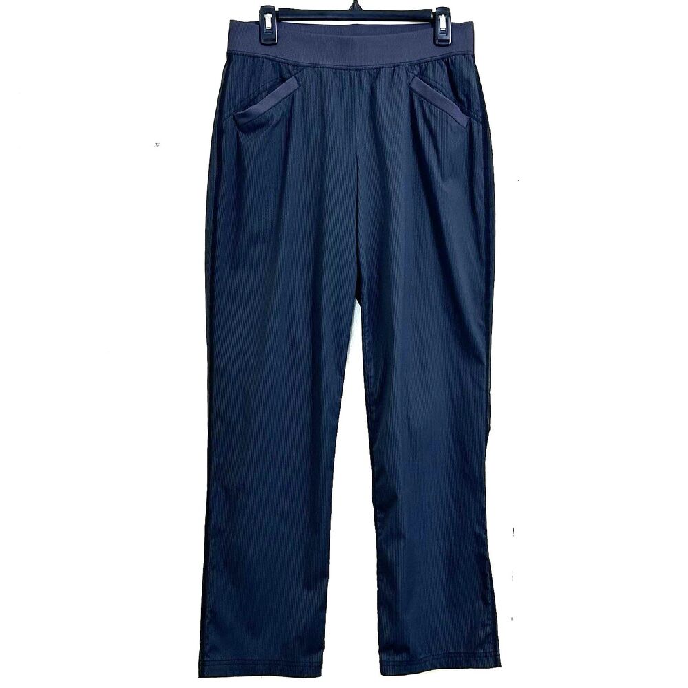 Chico's Zenergy Women's Pants Size 8 Stretch Nylon Pockets Elastic Waist Pants